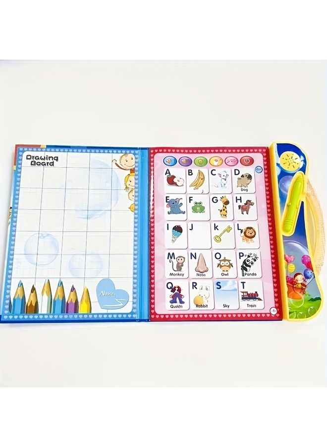 لعبة إلكترونية تعليمية وردية كتاب قراءة ذكي موسيقى قصص هدية تعليمية - Image 1